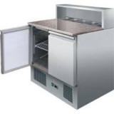 Table à pizza 2 portes GN1/1 Pour bac 1/3