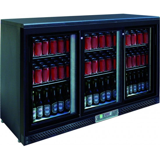 Arrière de bar réfrigéré 3 portes coulissantes