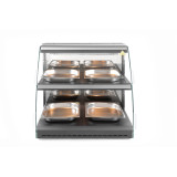 Vitrine de table chauffante quartz deux niveaux HENDI-mondialchr.com