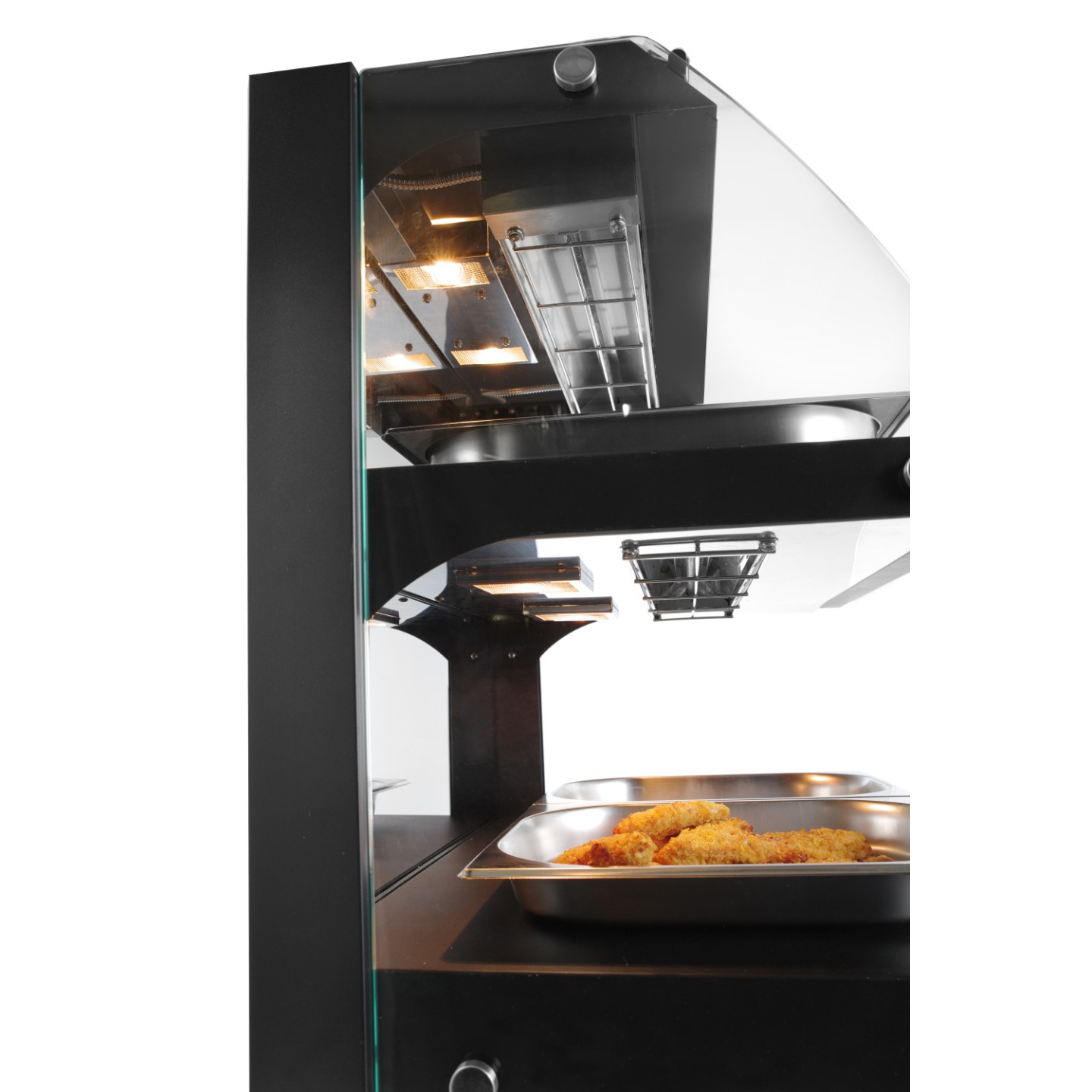 Vitrine de table chauffante quartz deux niveaux HENDI-mondialchr.com
