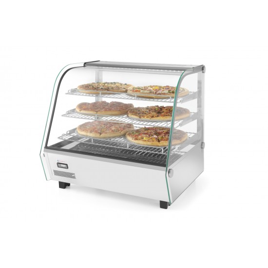 Vitrine de table chauffante 120L trois niveaux HENDI-mondialchr.com