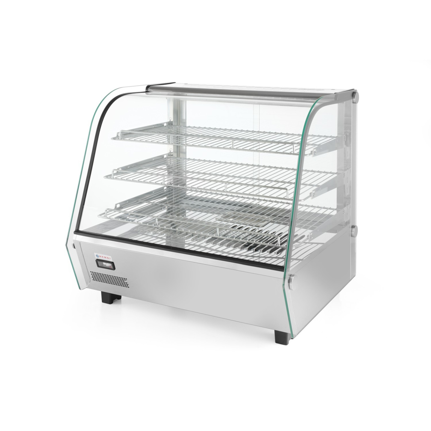 Vitrine de table chauffante 120L trois niveaux HENDI-mondialchr.com