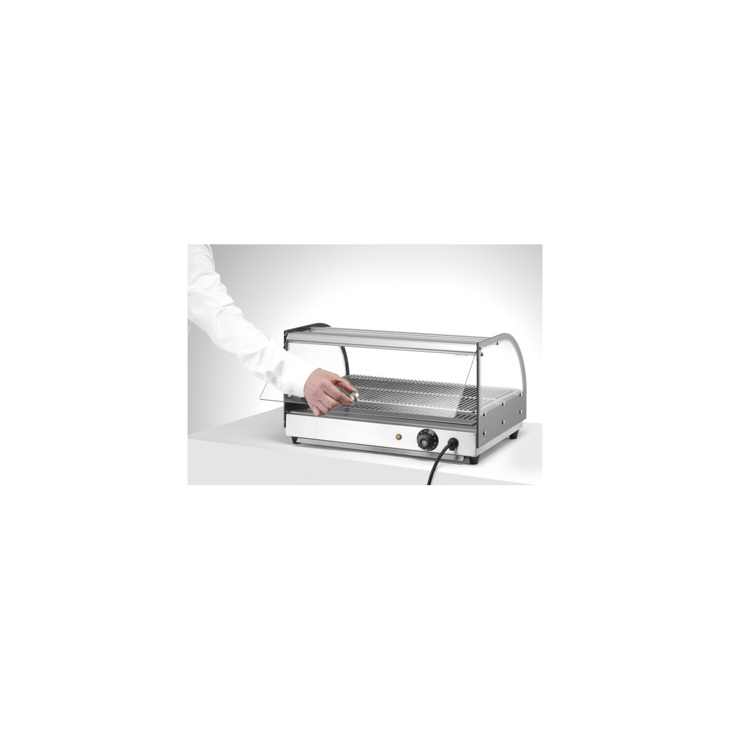 Vitrine de table chauffante un niveau HENDI-mondialchr.com