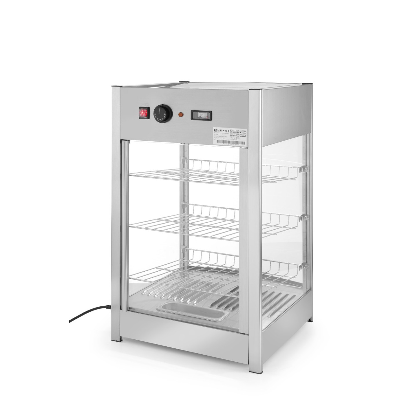 Vitrine de table chauffante 97L HENDI-mondialchr.com