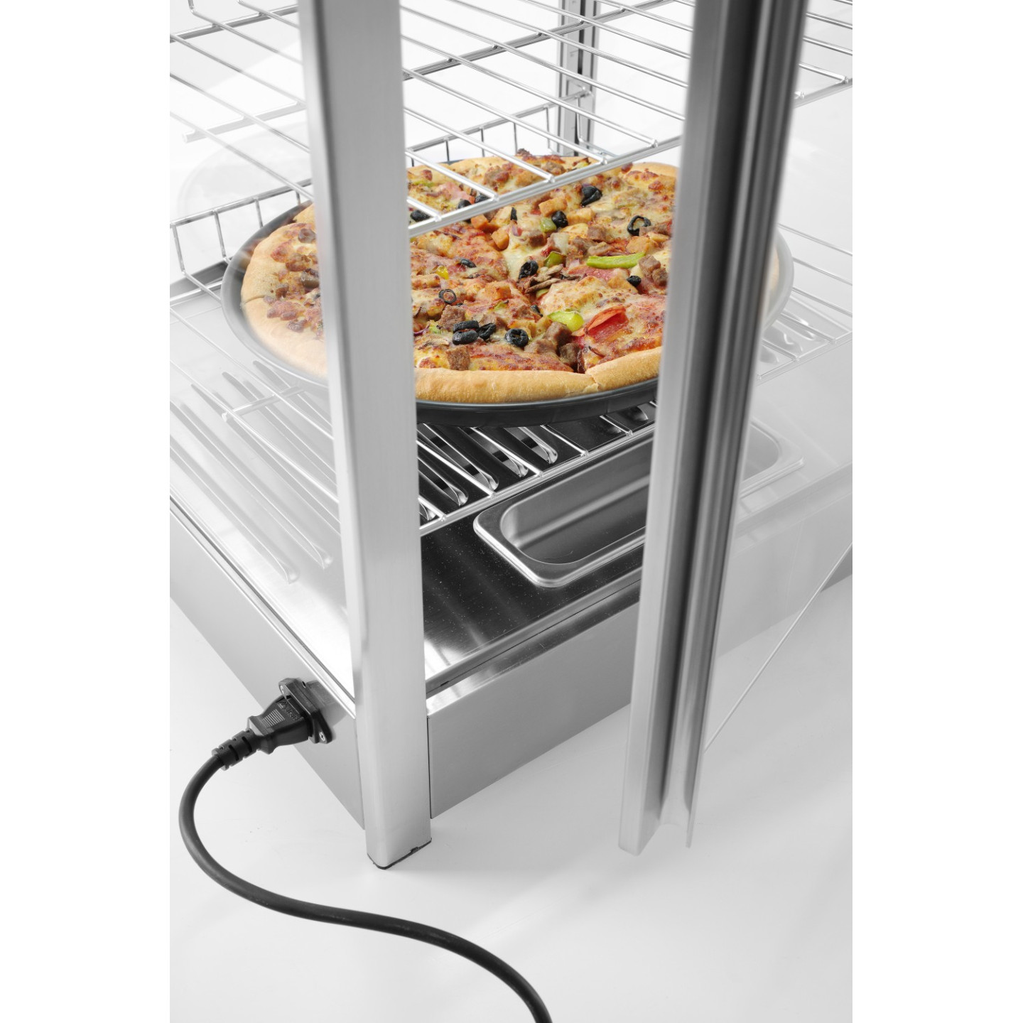Vitrine de table chauffante 97L HENDI-mondialchr.com