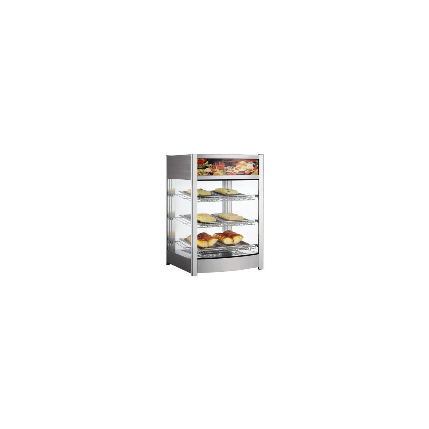 Vitrine de table chauffante 97L HENDI-mondialchr.com