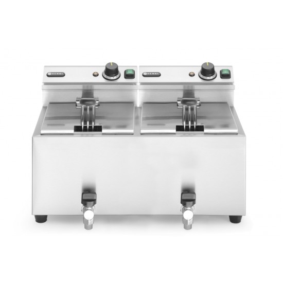 Friteuse Profi Line 16L avec robinet de vidange HENDI-mondialchr.com