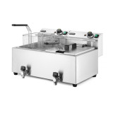 Friteuse Profi Line 16L avec robinet de vidange HENDI-mondialchr.com