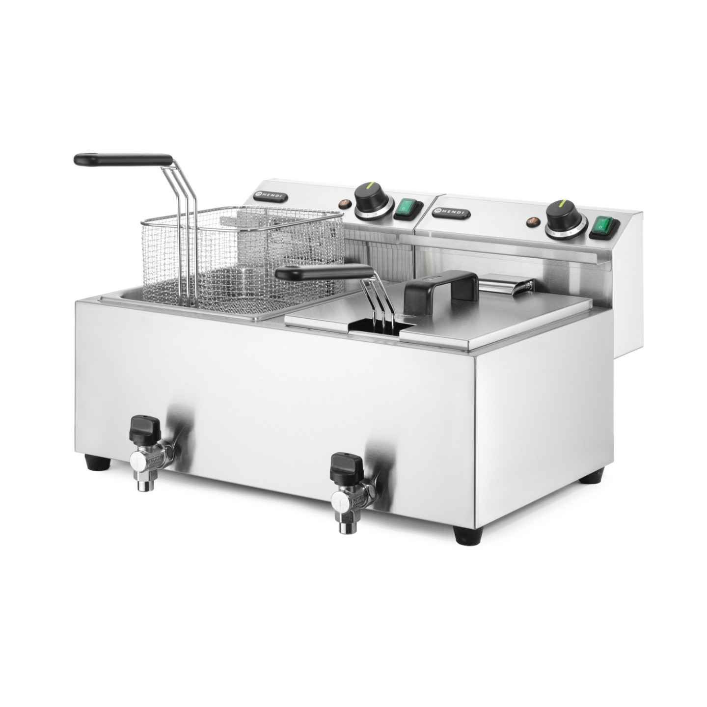 Friteuse Profi Line 16L avec robinet de vidange HENDI-mondialchr.com