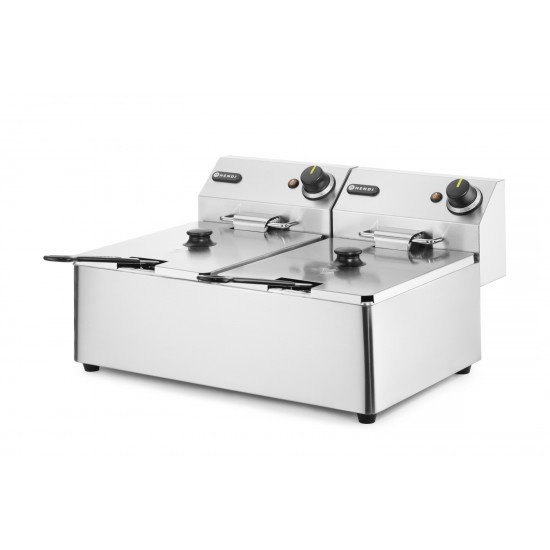 Friteuse Kitchen Line 2x6L 230V 205853 HENDI-mondialchr.com