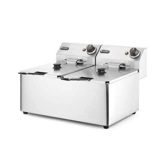 Friteuse Kitchen Line 2x8L 230V 205839 HENDI-mondialchr.com