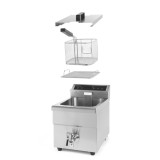 Friteuse à induction avec robinet de vidange 8L HENDI-mondialchr.com