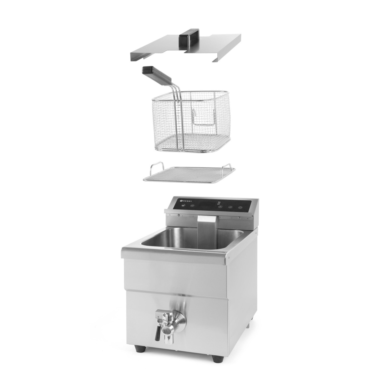 Friteuse à induction avec robinet de vidange 8L HENDI-mondialchr.com