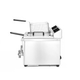 Friteuse à induction avec robinet de vidange 2x8L HENDI-mondialchr.com