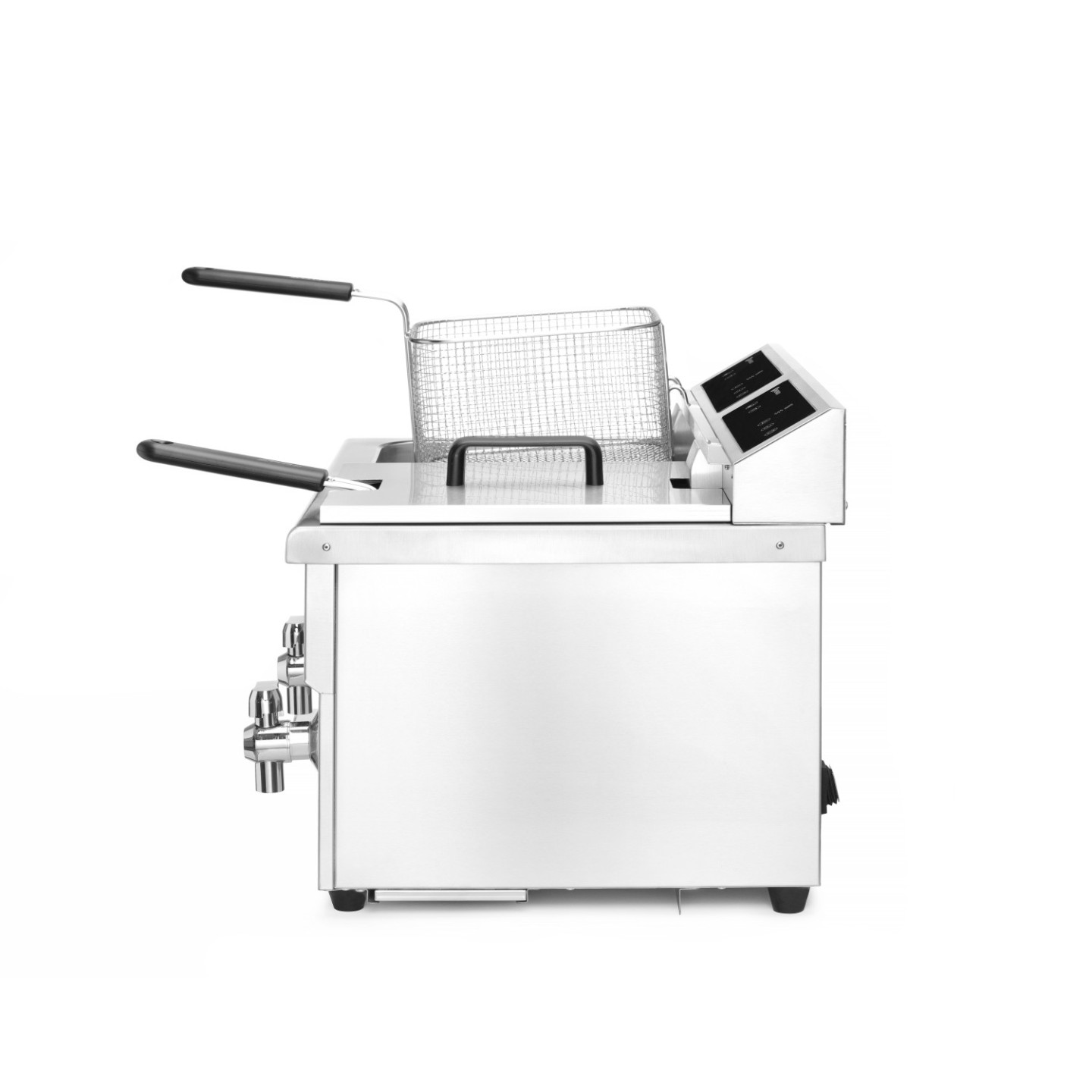 Friteuse à induction avec robinet de vidange 2x8L HENDI-mondialchr.com