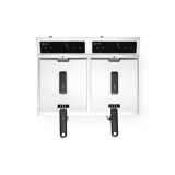 Friteuse à induction avec robinet de vidange 2x8L HENDI-mondialchr.com