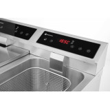 Friteuse à induction avec robinet de vidange 2x8L HENDI-mondialchr.com