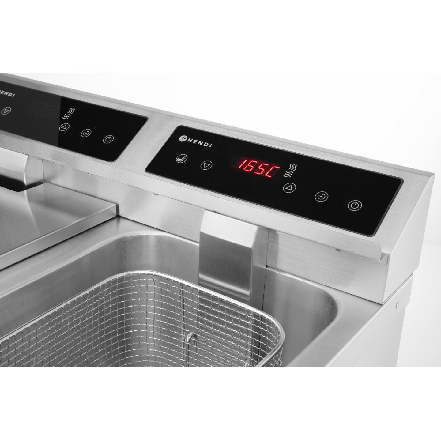 Friteuse à induction avec robinet de vidange 2x8L HENDI-mondialchr.com