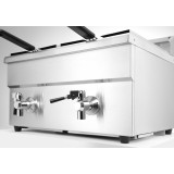 Friteuse à induction avec robinet de vidange 2x8L HENDI-mondialchr.com