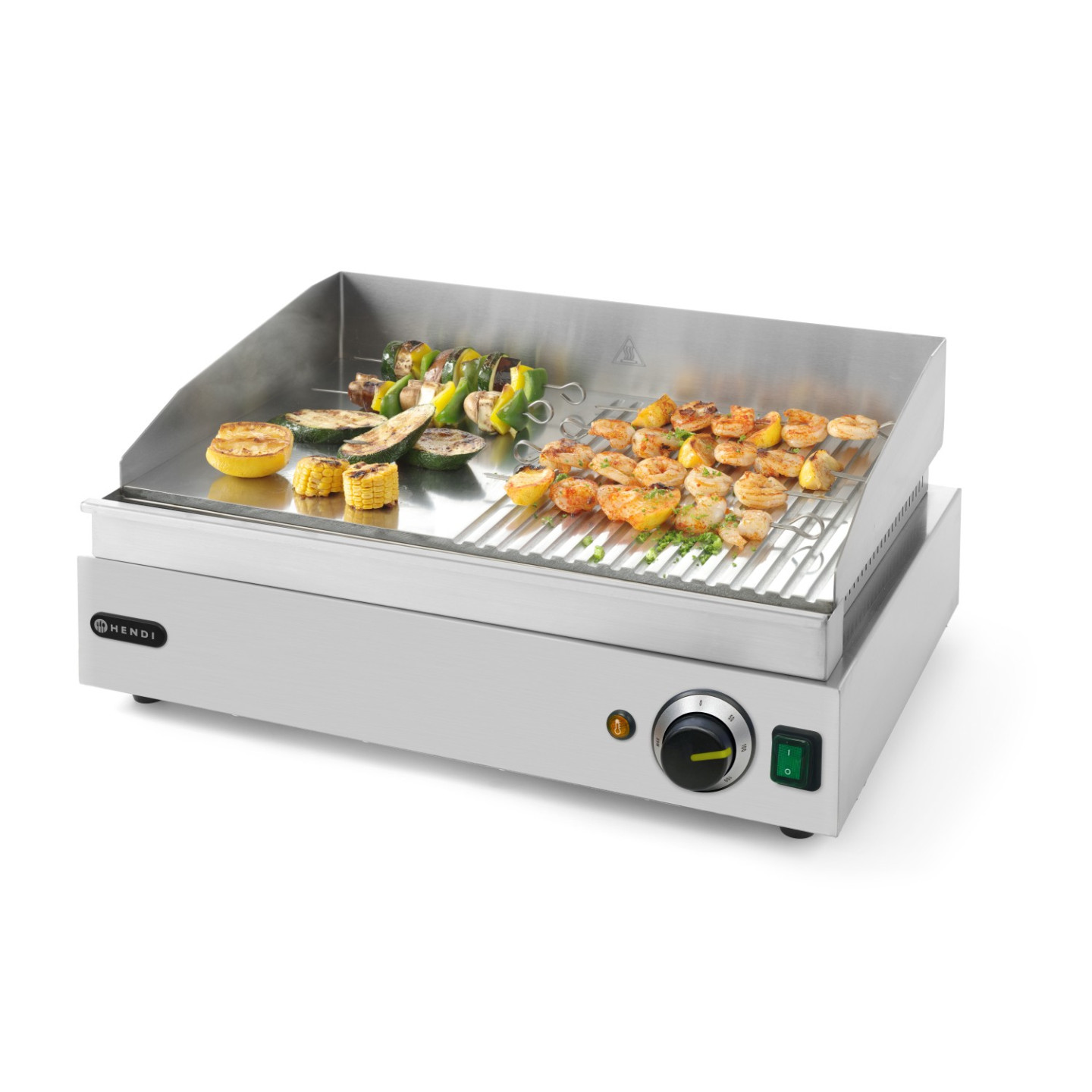 Grill Profi Line moitié rainuré 518x328mm HENDI-mondialchr.com