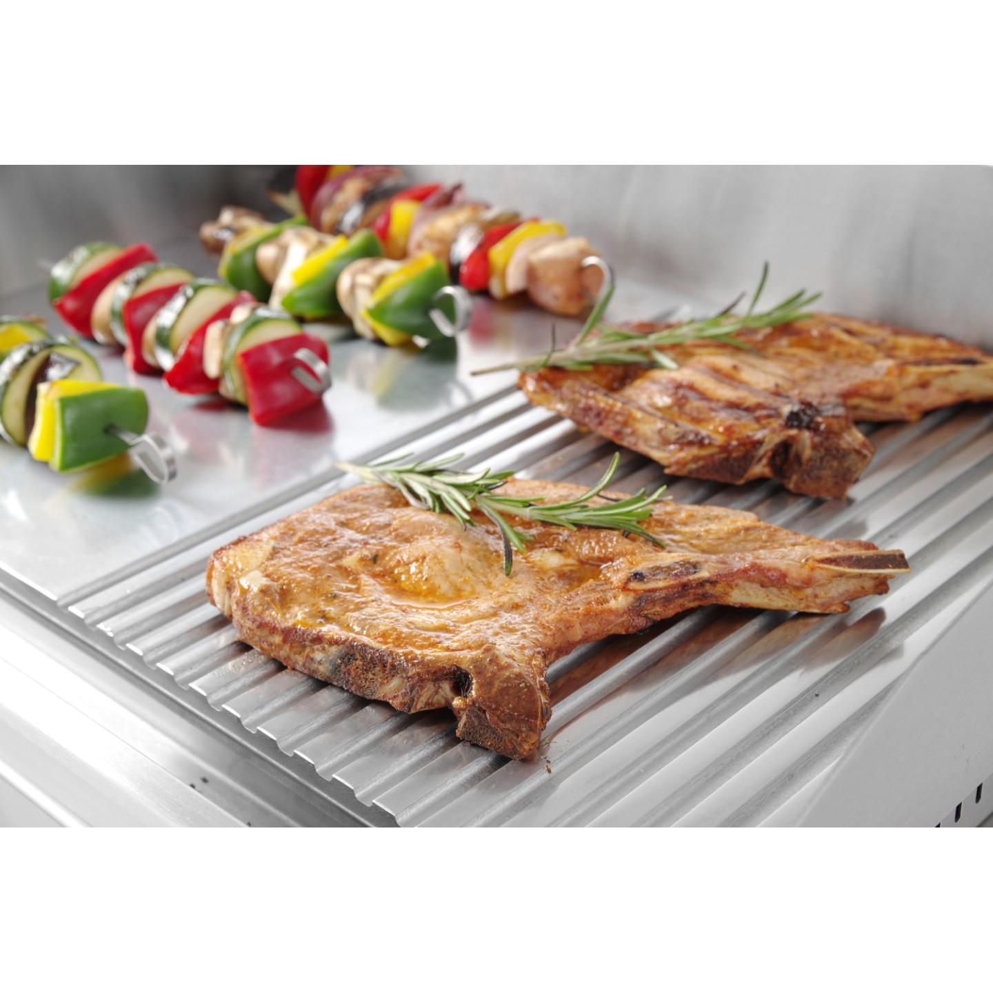 Grill Profi Line moitié rainuré 518x328mm HENDI-mondialchr.com