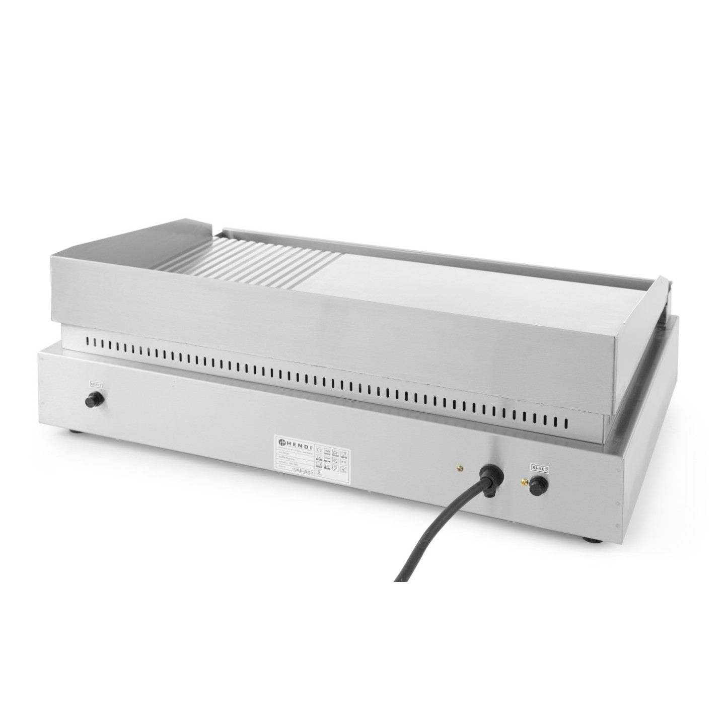 Grill Profi Line 462mm lisse 226mm rainuré 688x410mm HENDI-mondialchr.com