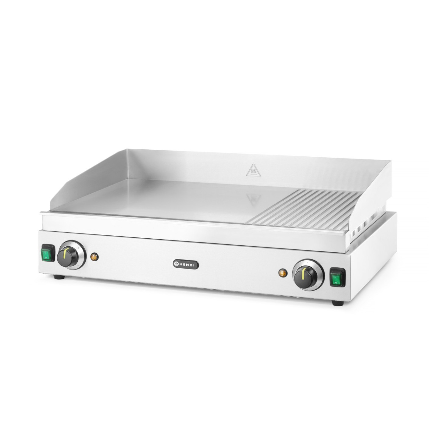 Grill Profi Line 462mm lisse 226mm rainuré 688x410mm HENDI-mondialchr.com