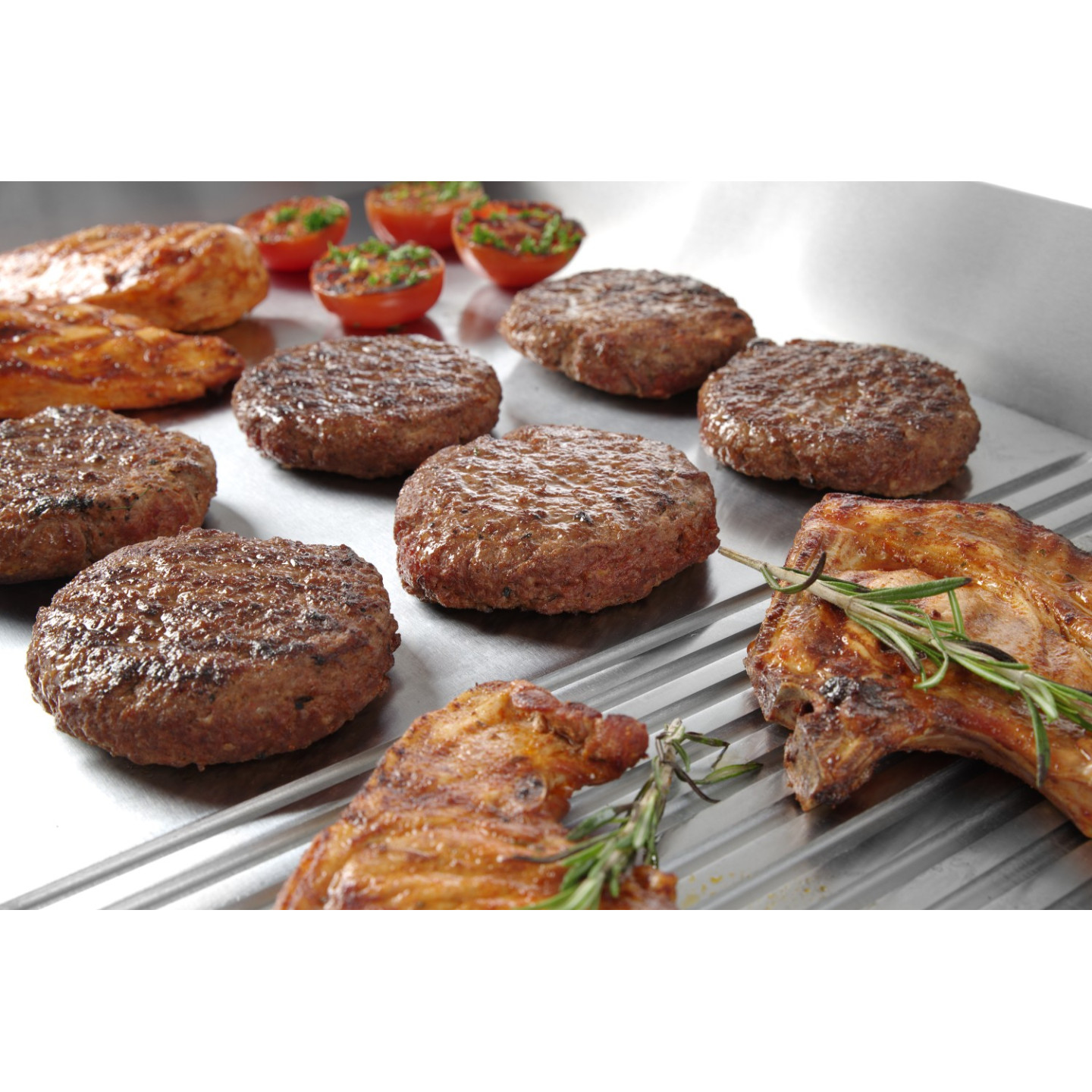 Grill Profi Line 462mm lisse 226mm rainuré 688x410mm HENDI-mondialchr.com
