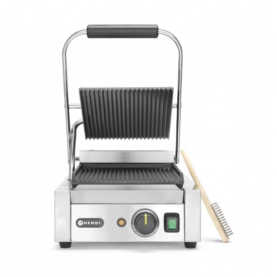 Grill de contact modèle simple rainuré 220x230mm HENDI-mondialchr.com