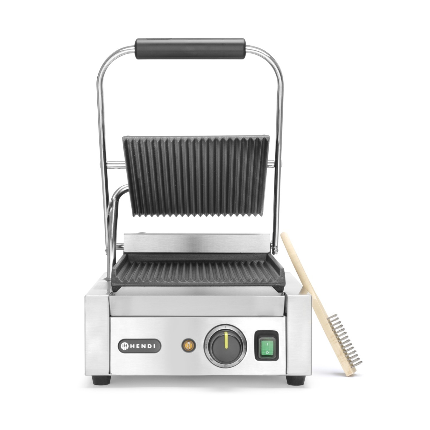 Grill de contact modèle simple rainuré 220x230mm HENDI-mondialchr.com