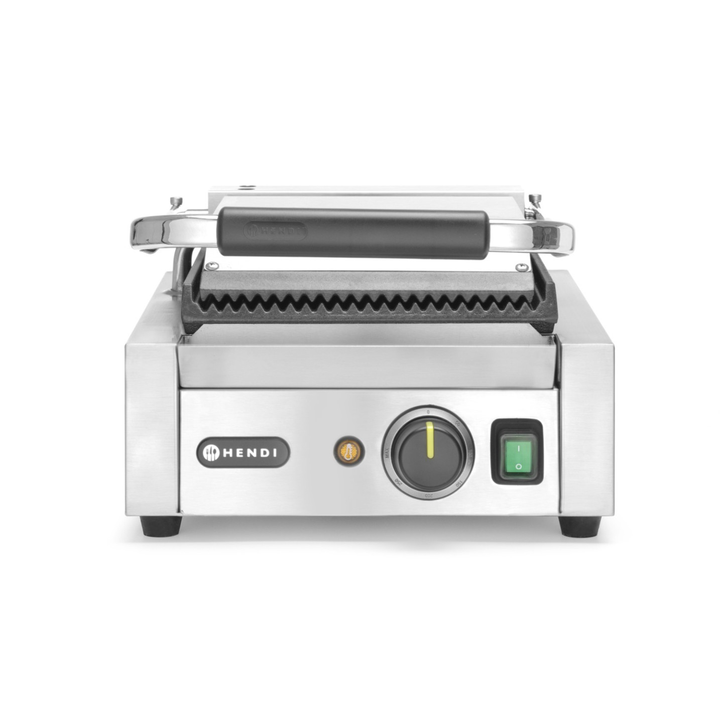 Grill de contact modèle simple rainuré 220x230mm HENDI-mondialchr.com