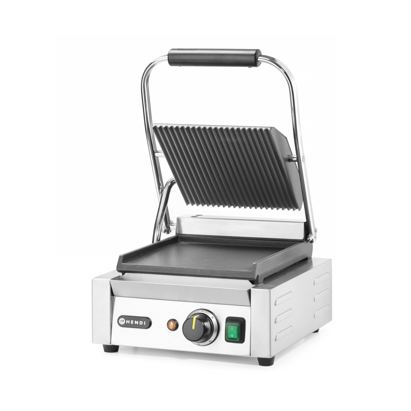 Grill de contact demi rainuré demi lisse 220x230mm HENDI-mondialchr.com