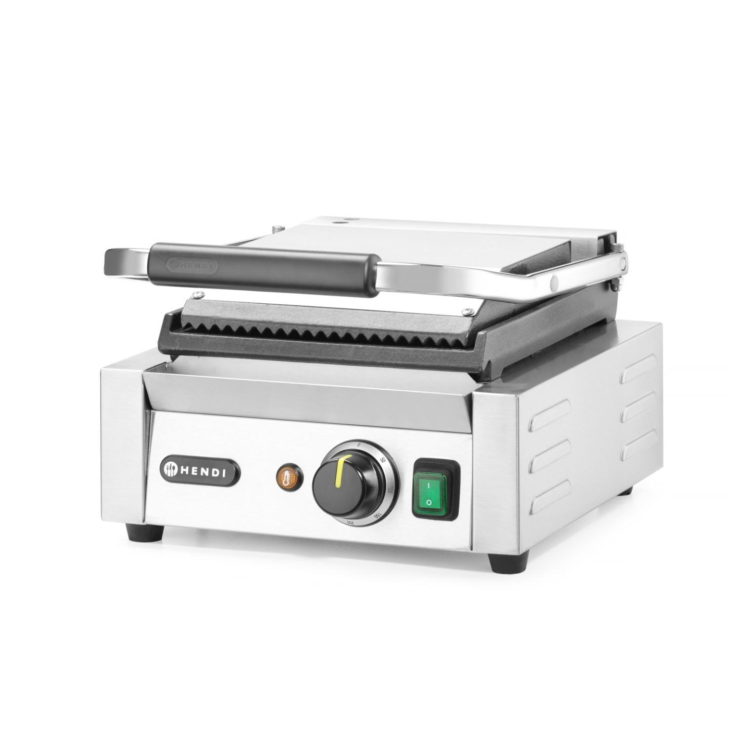 Grill de contact demi rainuré demi lisse 220x230mm HENDI-mondialchr.com