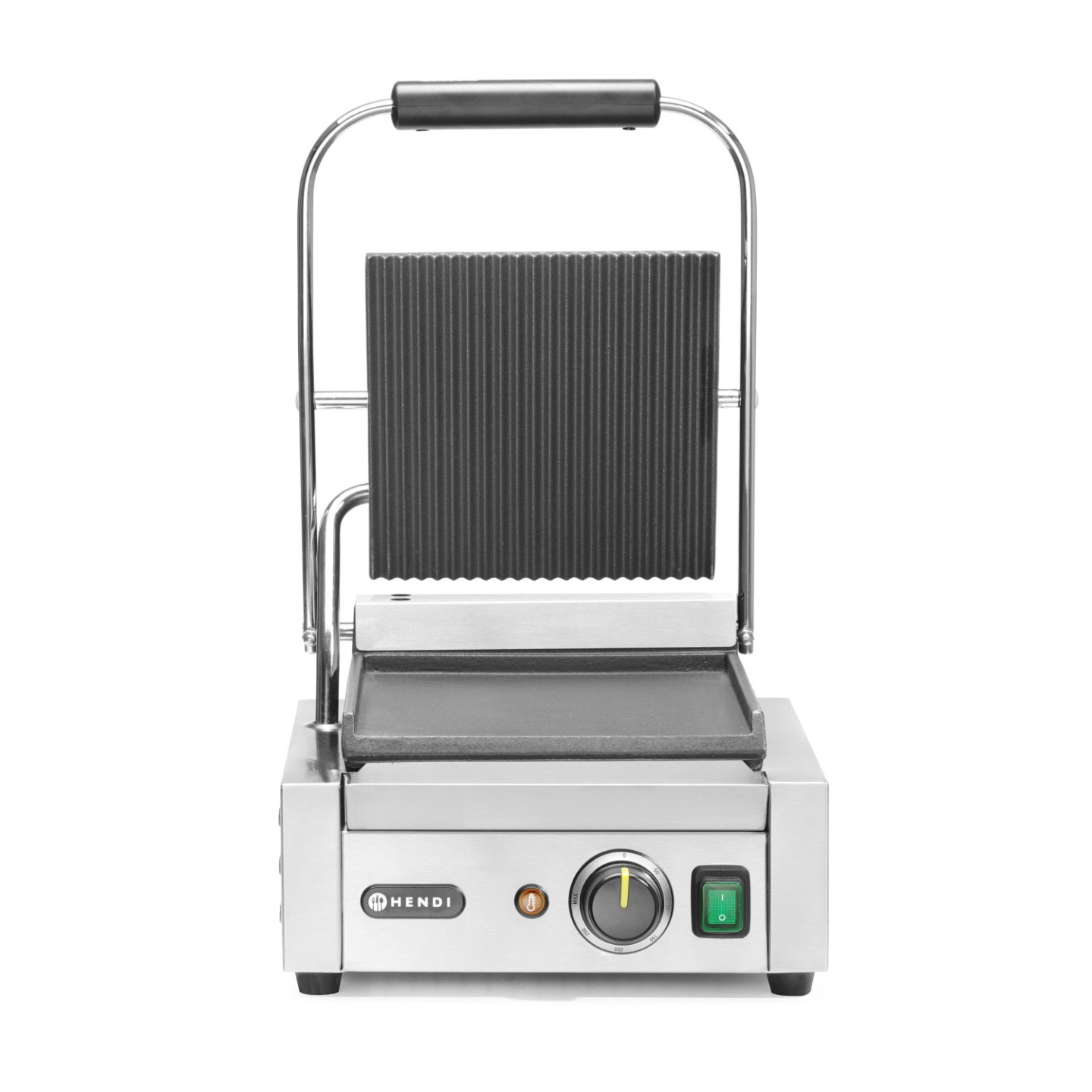 Grill de contact demi rainuré demi lisse 220x230mm HENDI-mondialchr.com