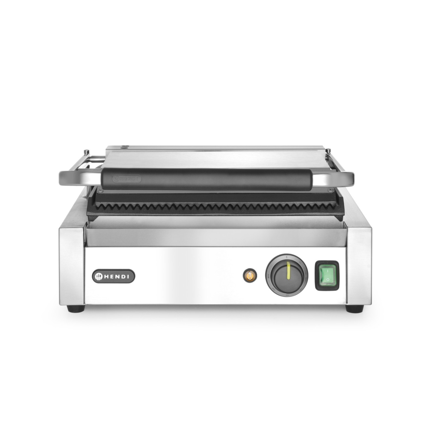 Grill de contact Panini rainuré 340x230mm HENDI-mondialchr.com