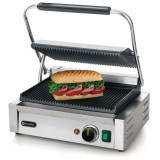 Grill de contact Panini rainuré 340x230mm HENDI-mondialchr.com