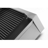 Grill de contact Panini demi rainuré 340x230mm HENDI-mondialchr.com
