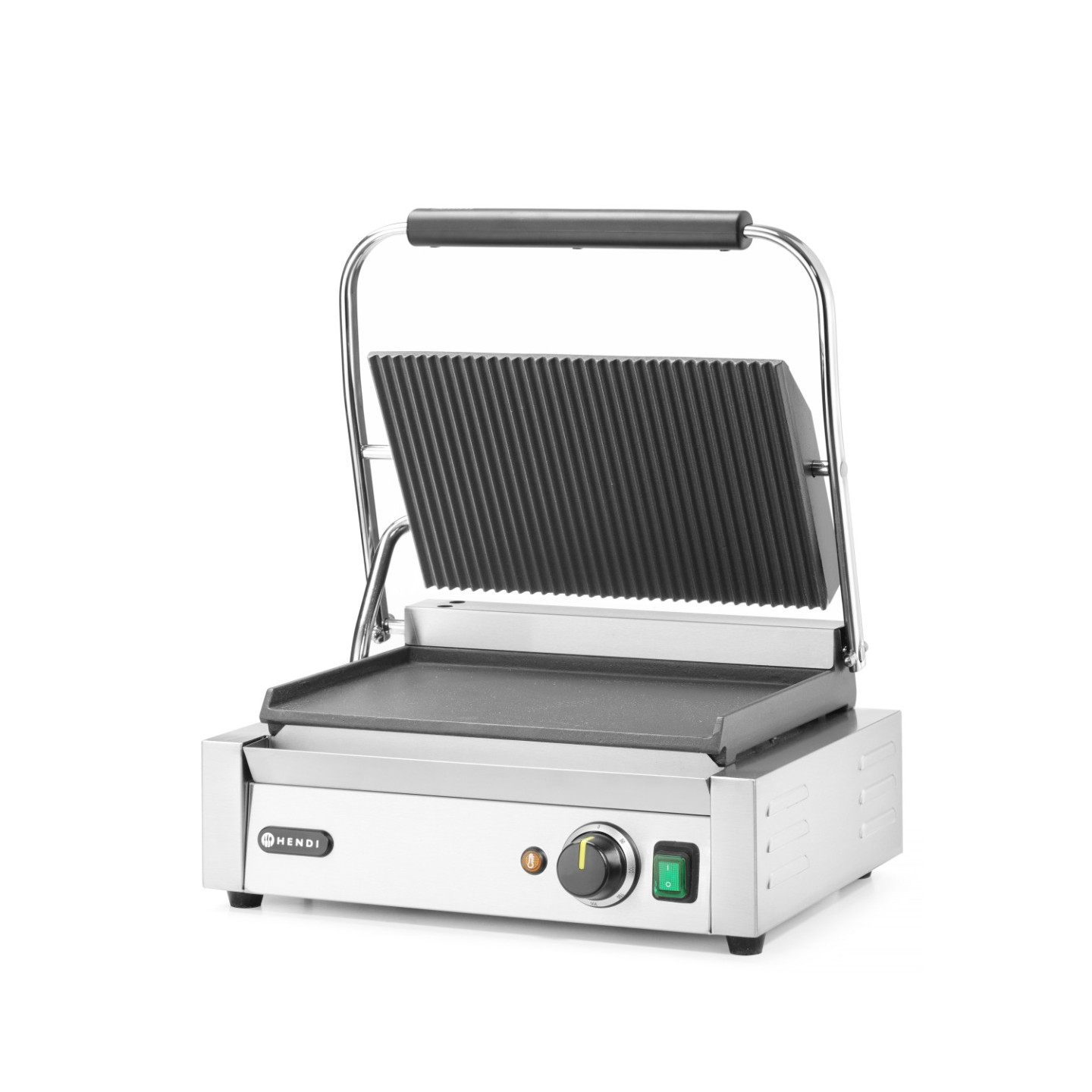 Grill de contact Panini demi rainuré 340x230mm HENDI-mondialchr.com