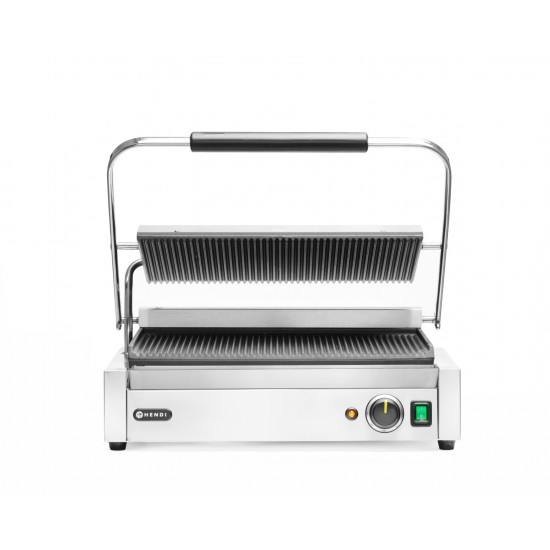 Grill de contact Panini XL grills rainurés L545mm HENDI-mondialchr.com