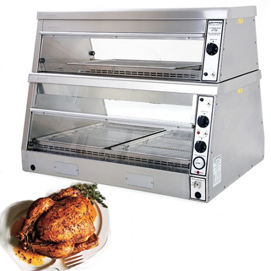 Vitrine maintien au chaud pour poulet 2 étages Archway