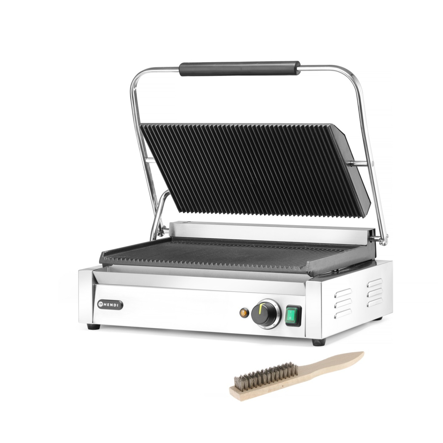 Grill de contact Panini XL grills rainurés L545mm HENDI-mondialchr.com
