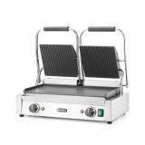 Grill de contact double sup rainuré inf lisse inf475x230mm HENDI-mondialchr.com