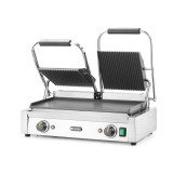 Grill de contact double sup rainuré inf lisse inf475x230mm HENDI-mondialchr.com