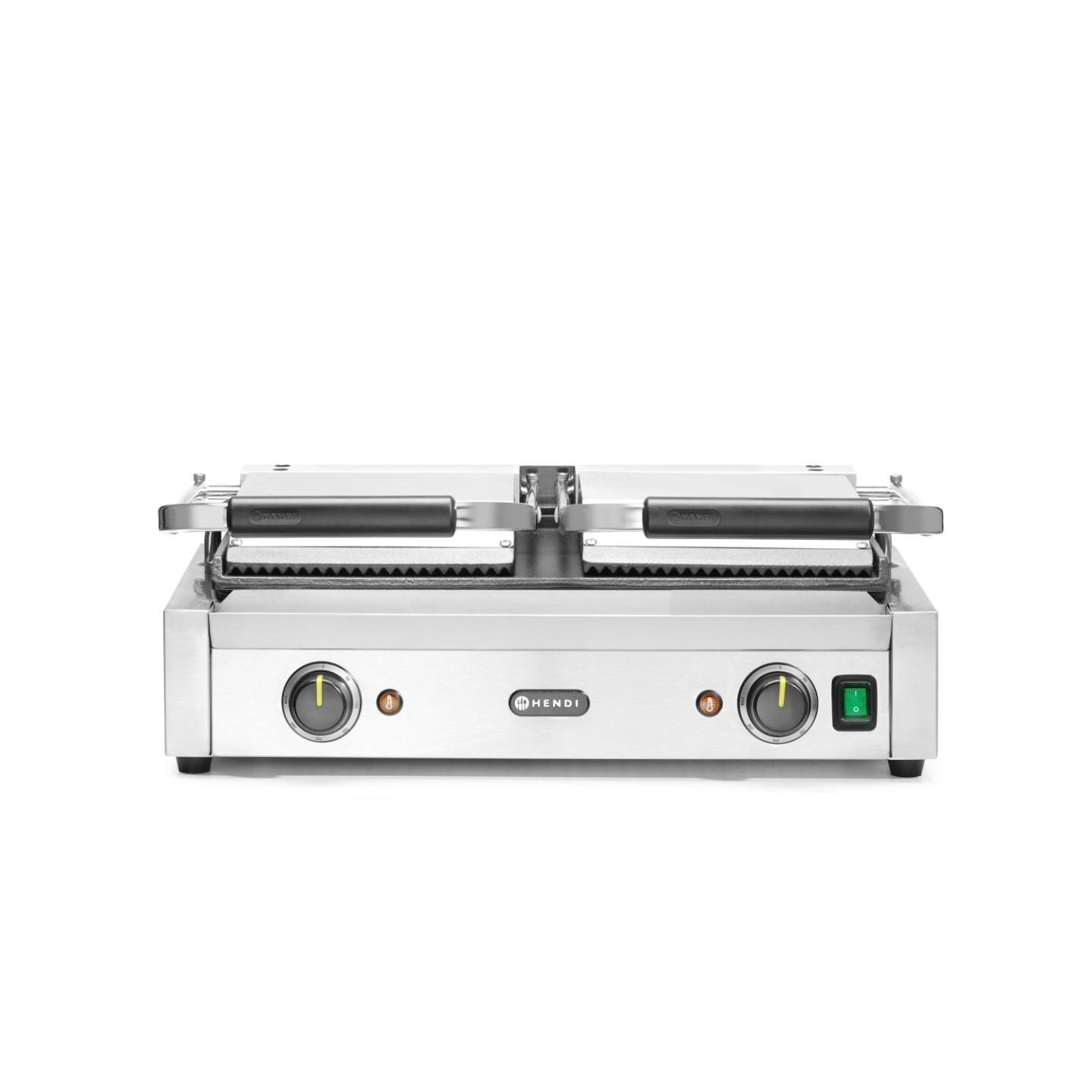 Grill de contact double sup rainuré inf lisse inf475x230mm HENDI-mondialchr.com