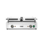 Grill de contact double demi rainuré inf475x230mm HENDI-mondialchr.com