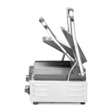 Grill de contact double demi rainuré inf475x230mm HENDI-mondialchr.com