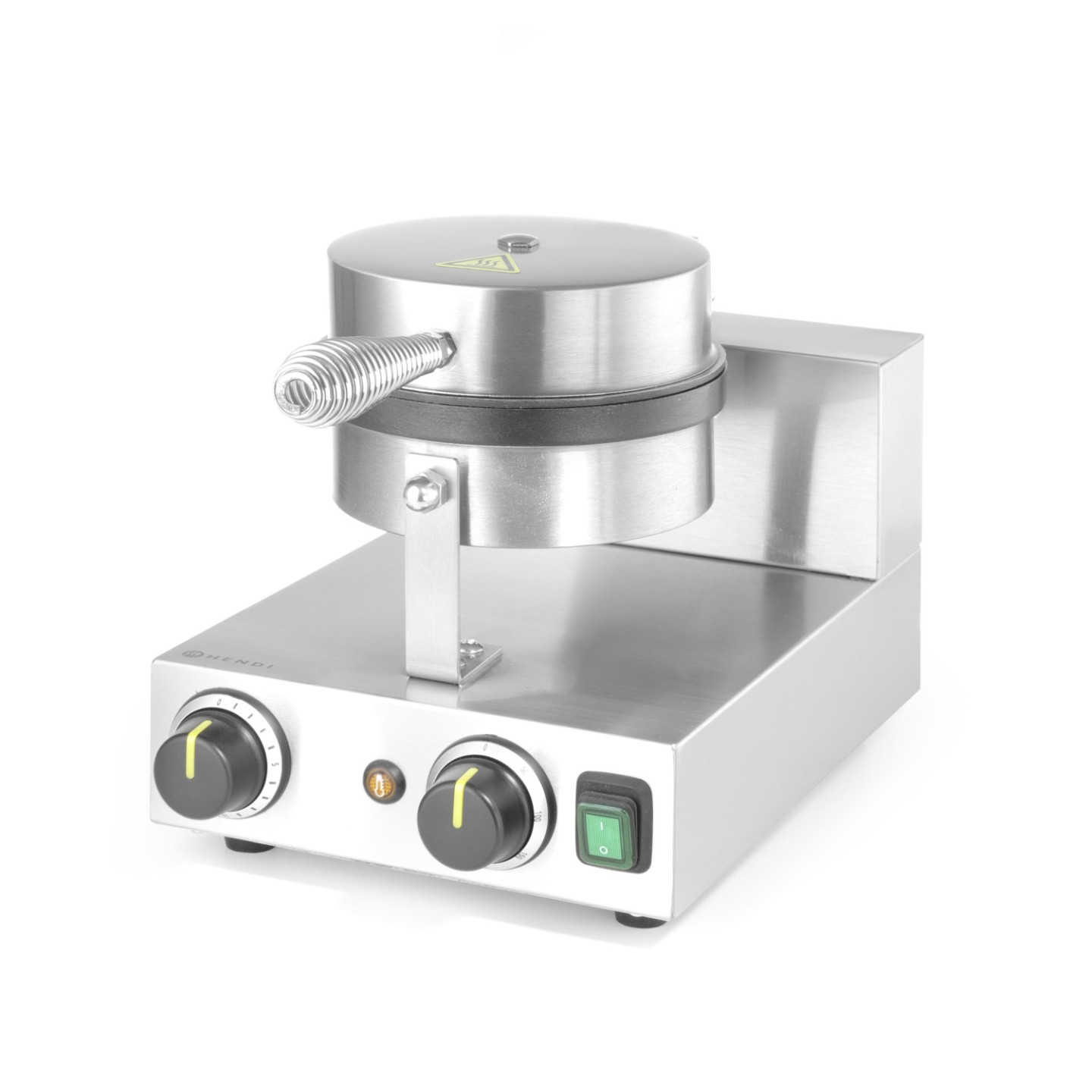 Gaufrier rond 190mm 20 gaufres par heure 1000W HENDI-mondialchr.com