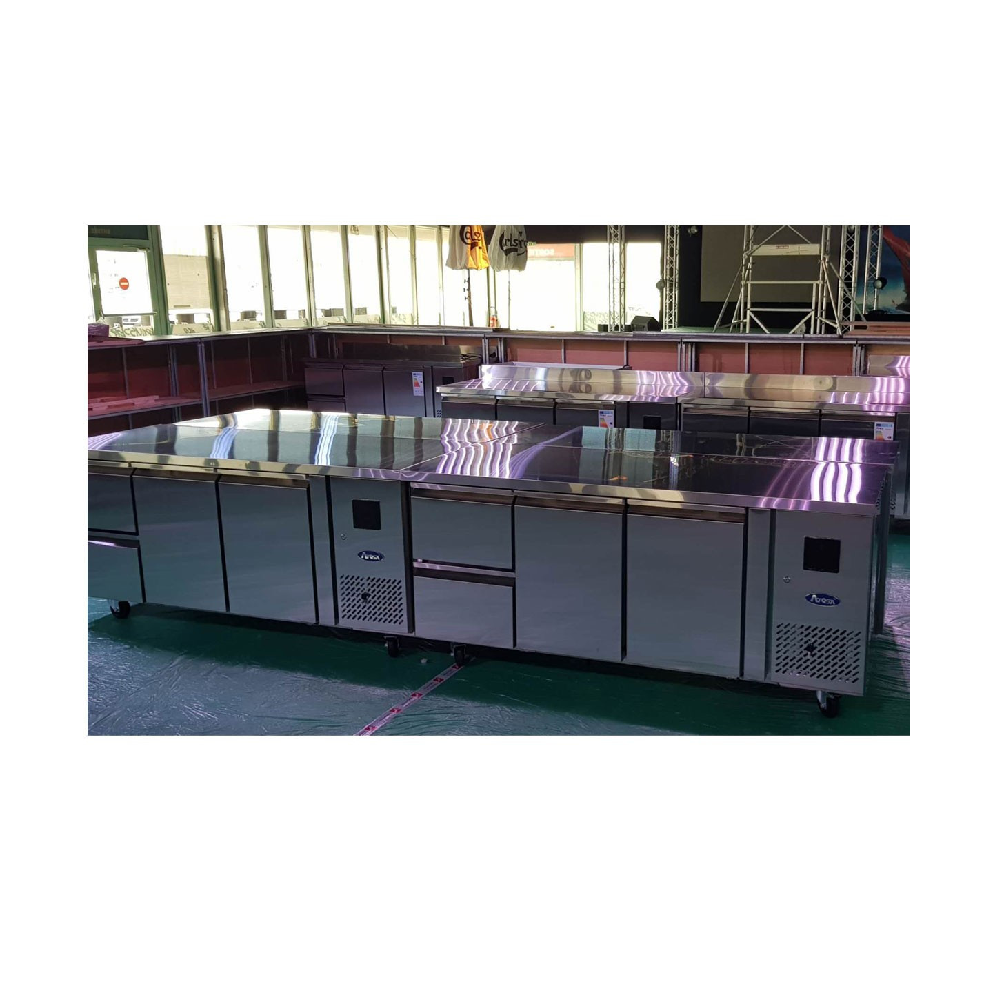 Table réfrigérée positive GN11 avec tiroirs P700 340L Atosa-mondialchr.com