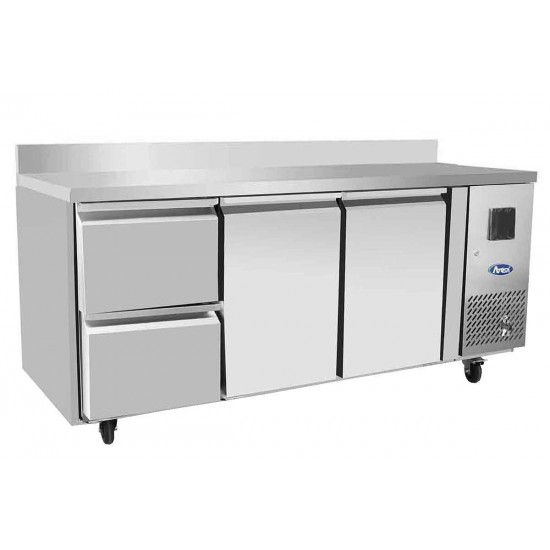 Table réfrigérée positive GN11 avec dosseret 340L Atosa-mondialchr.com