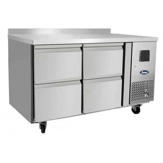 Table réfrigérée positive GN11 avec dosseret 280L Atosa-mondialchr.com